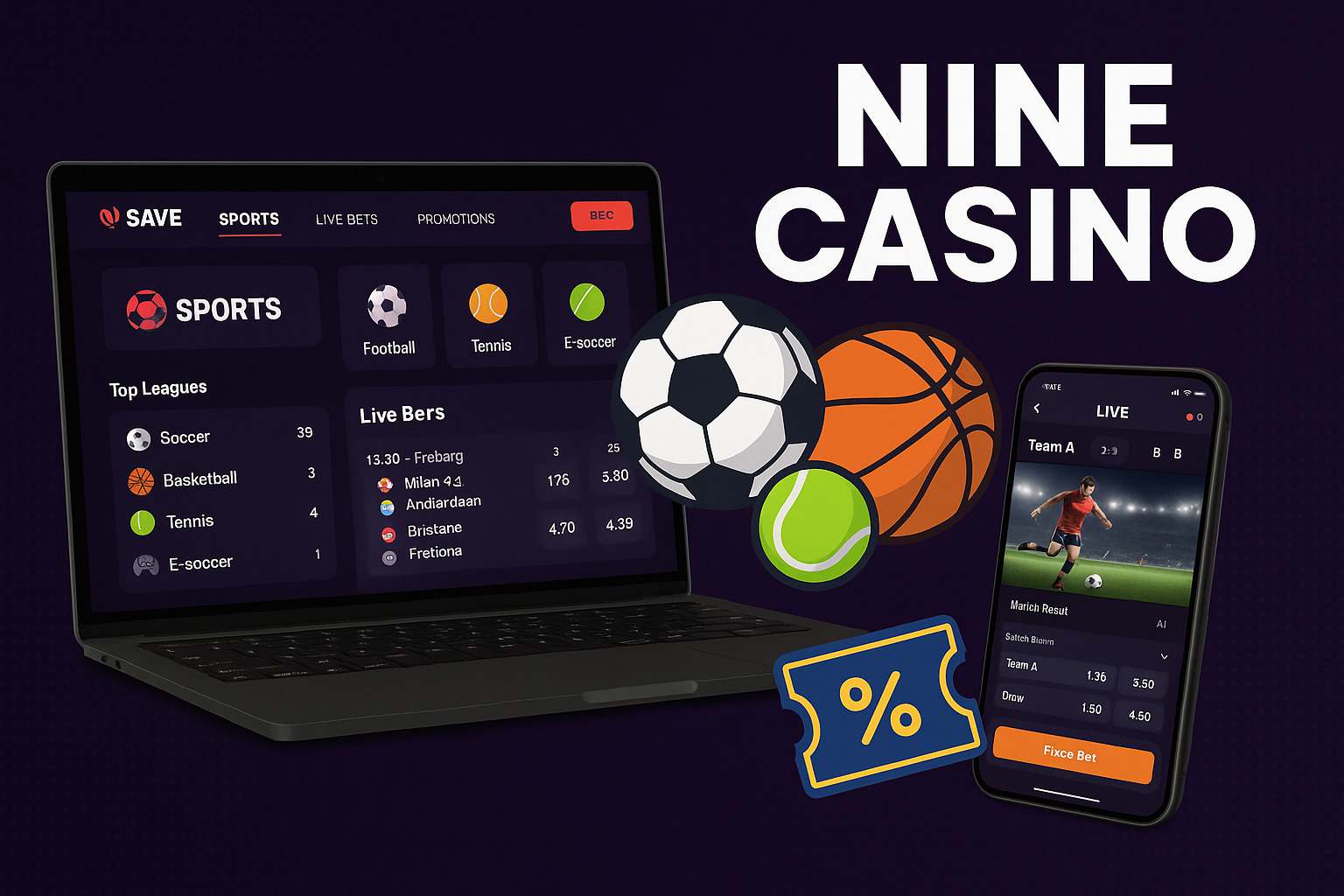 Apostas esportivas no cassino online NINE CASINO