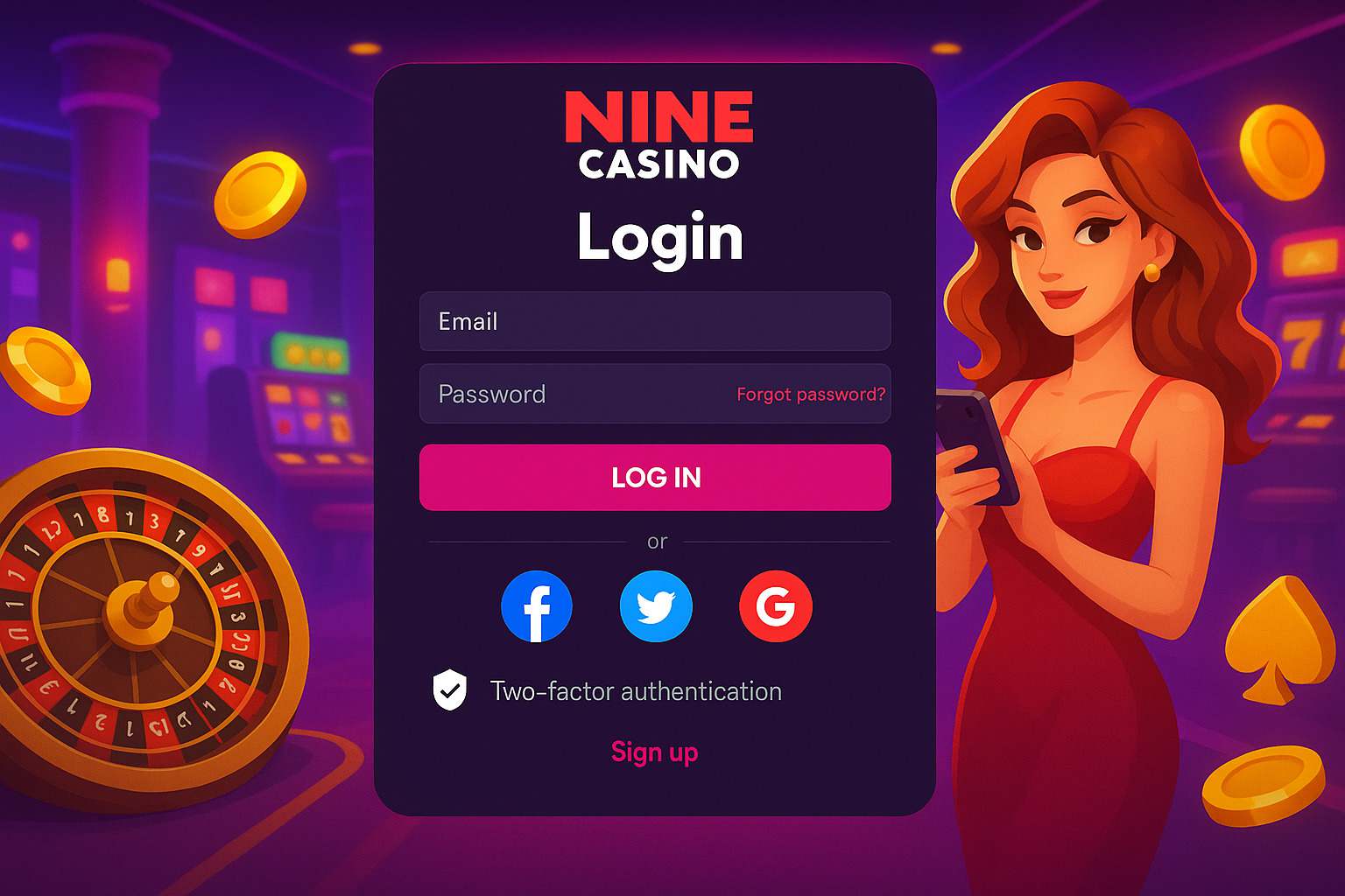 Registro na NINE CASINO Garante Acesso a uma Vasta Seleção de jogo